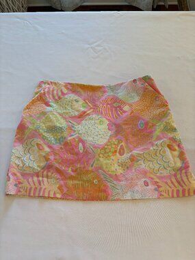 Sydney Elizabeth Size 8 Skort Pastel Fish Pattern